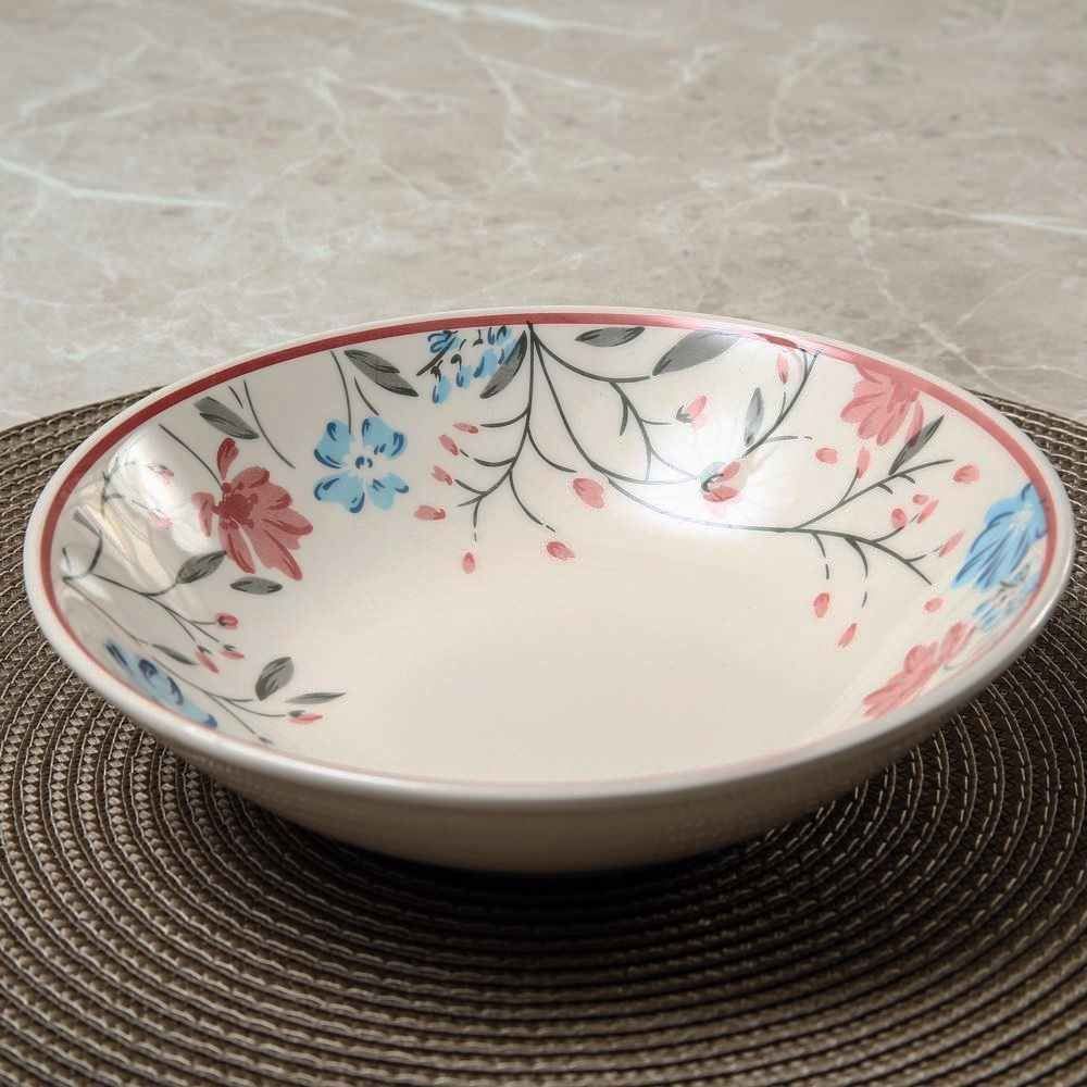 Prato Fundo Mary Biona By Havan Casa 20,5Cm - Cerâmica Floral 