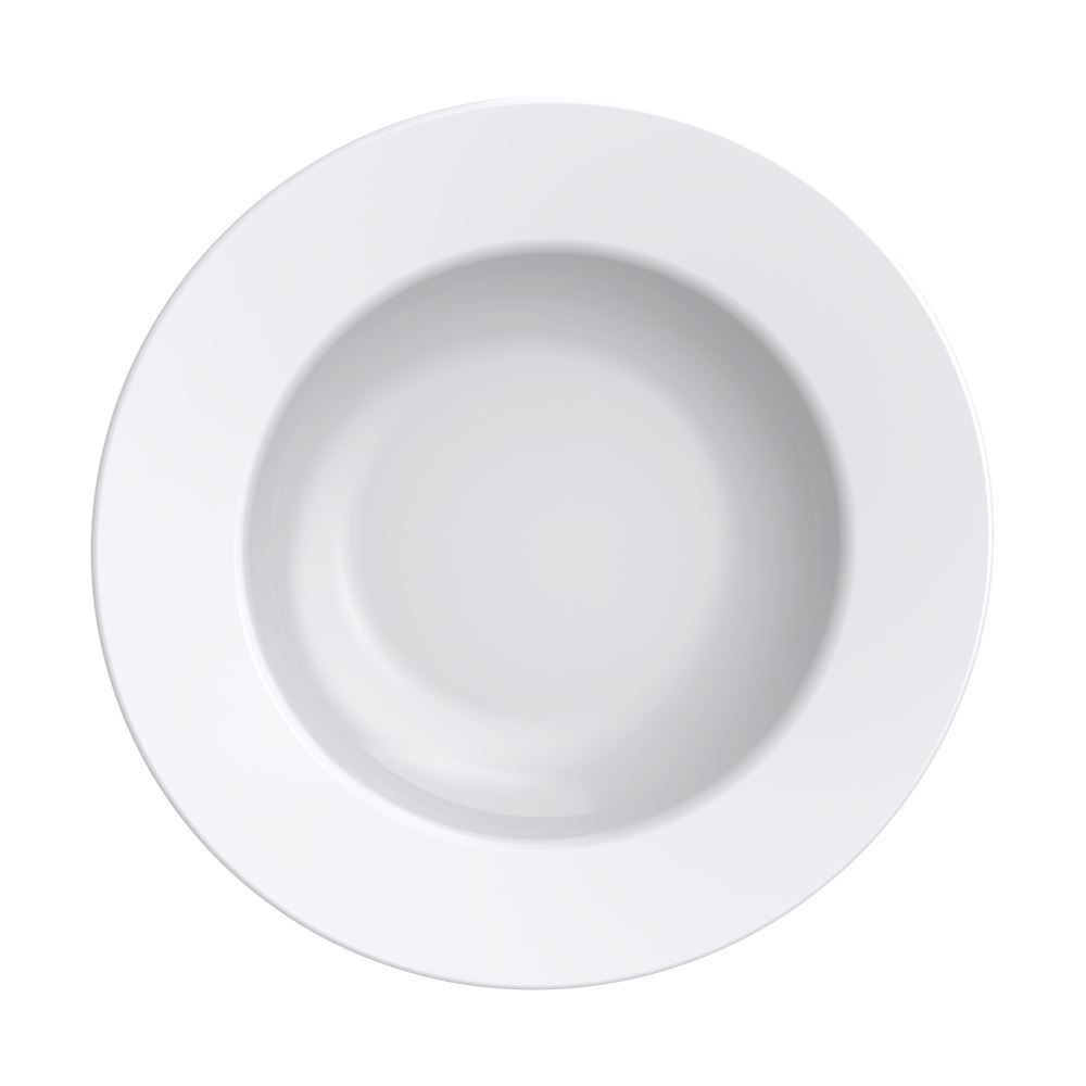 Prato Fundo Maria Augusta Tramontina De Porcelana 23Cm - Porcelana Branca