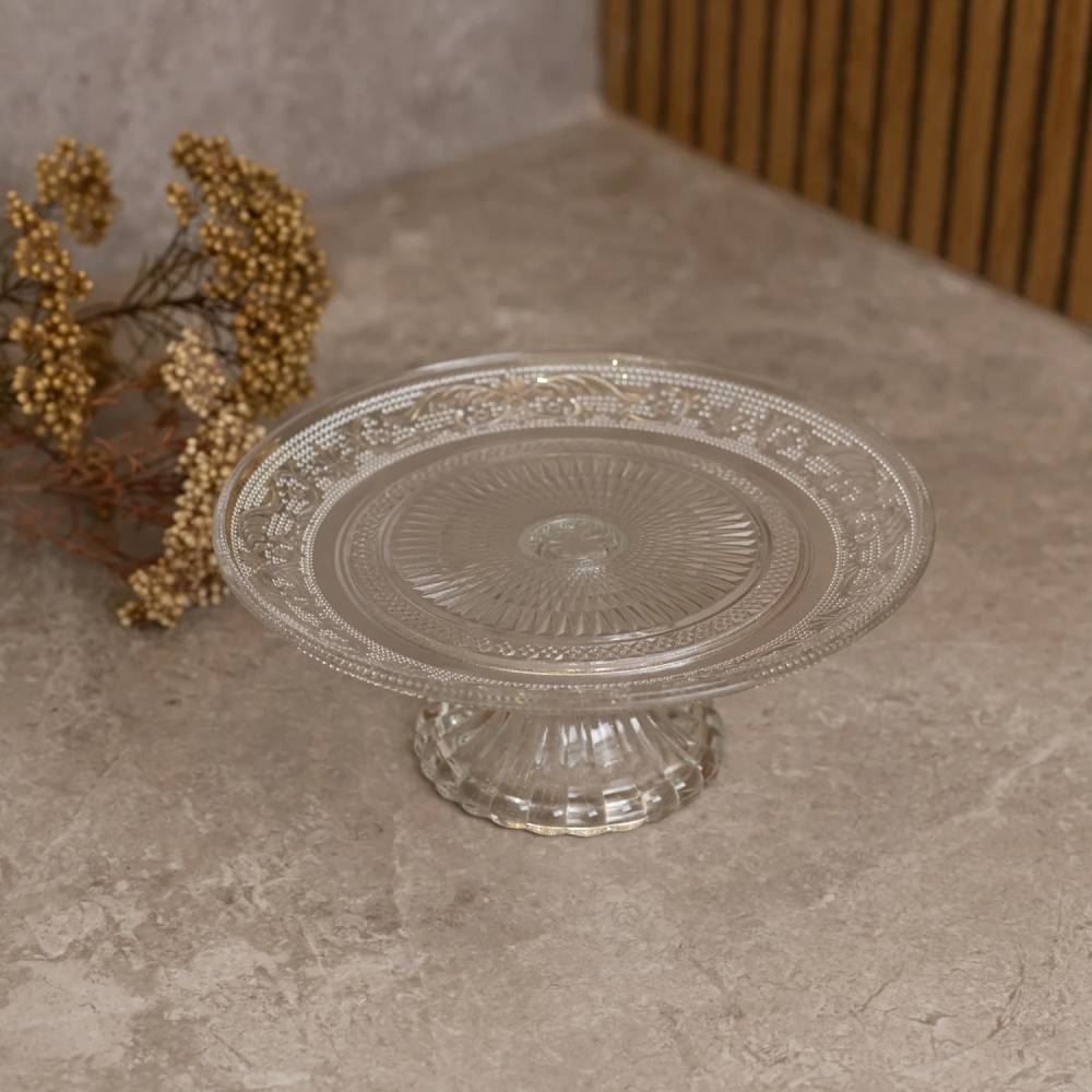 Prato Para Bolo Com Pé Angel 18Cm Lyor - ANGEL