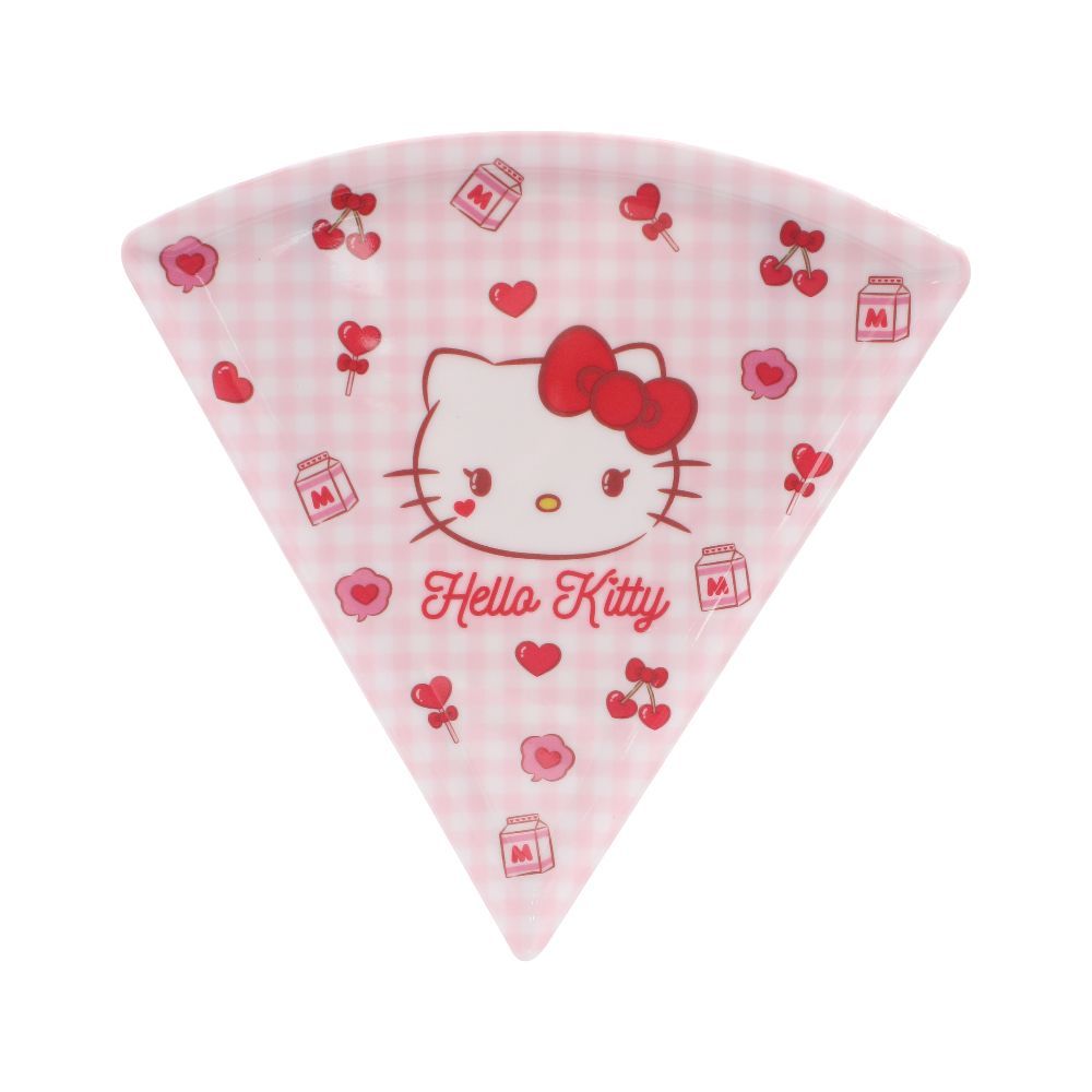 Prato Pizza Melamina Sanrio Hello Kitty - 22Cm