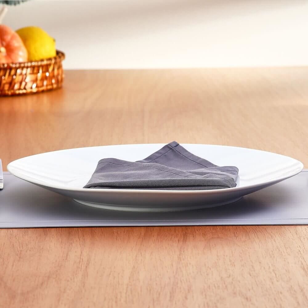 Prato Raso Cerâmica Soho Noah 30Cm - Branco