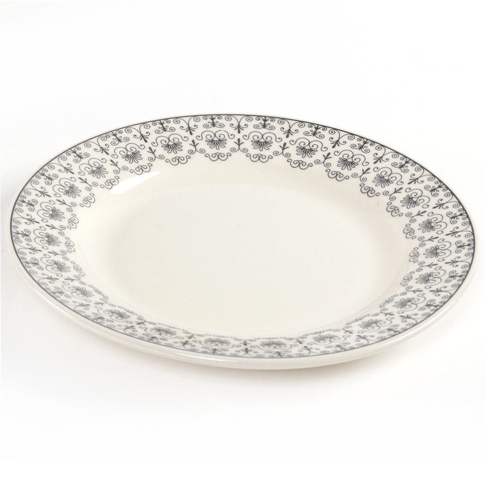 Prato Raso Donna Renda 24Cm - Cerâmica