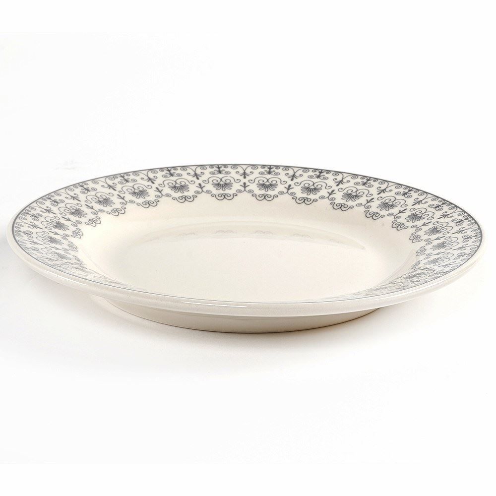 Prato Raso Donna Renda 24Cm - Cerâmica