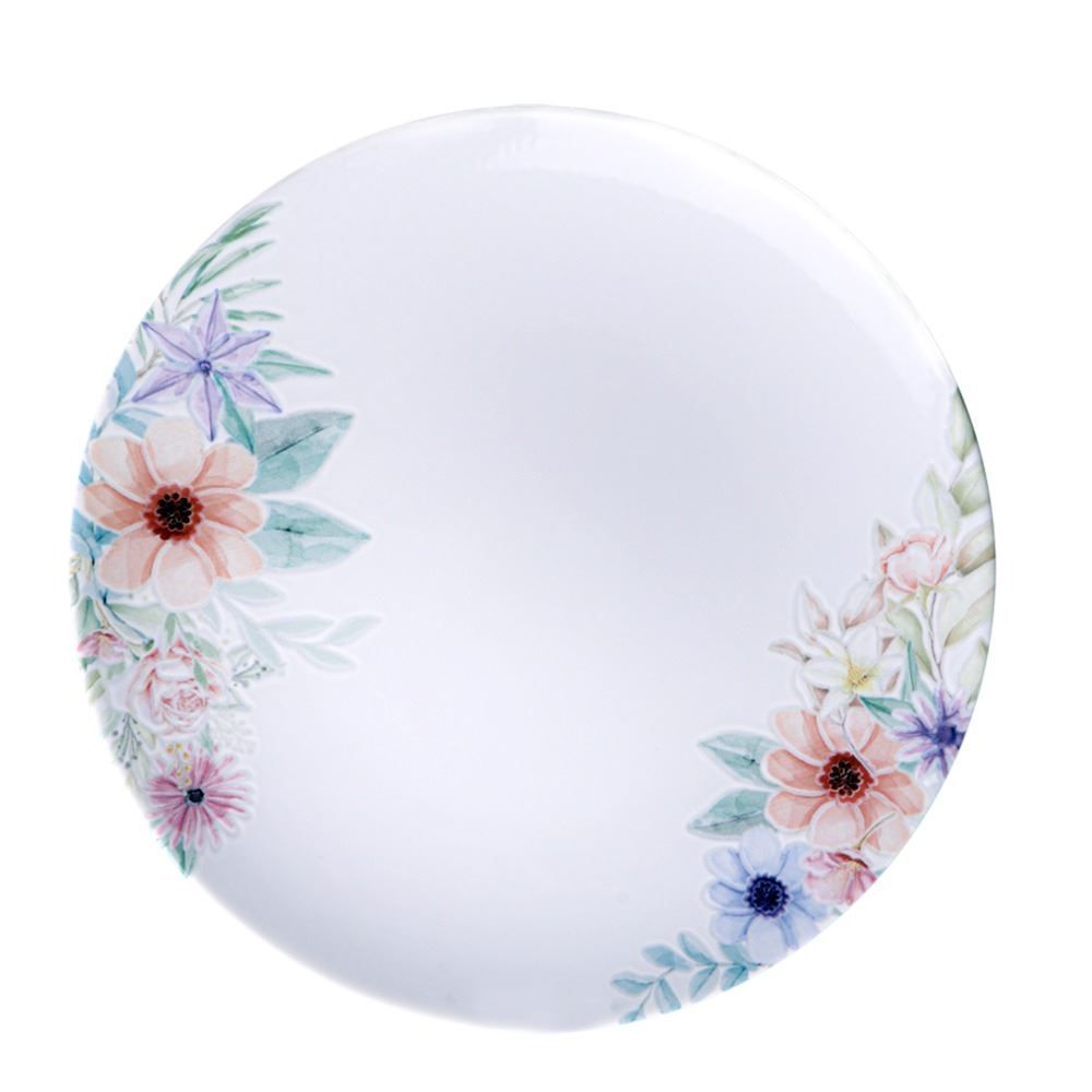 Prato Raso Floratta Tramontina 28Cm - Porcelana