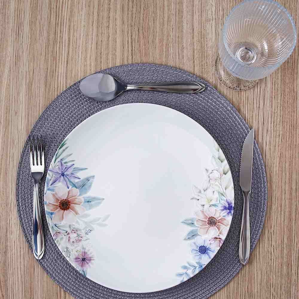 Prato Raso Floratta Tramontina 28Cm - Porcelana