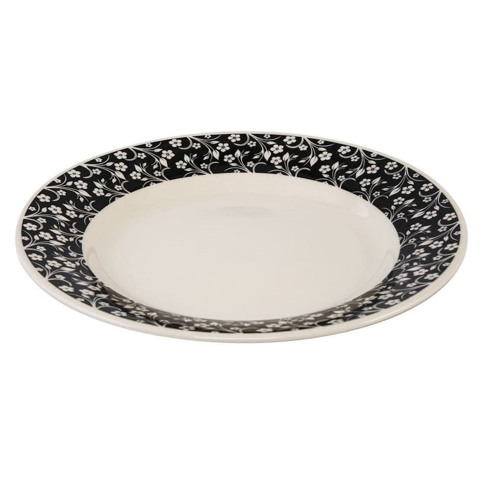 Prato Raso New Arabesco Biona By Havan Casa 26Cm - Cerâmica