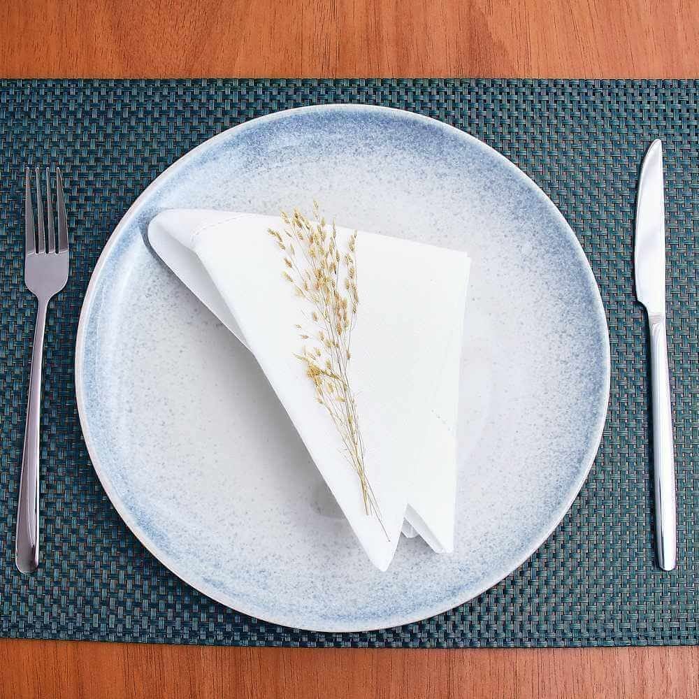 Prato Raso Ivy Azul Havan Casa 27Cm - Cerâmica