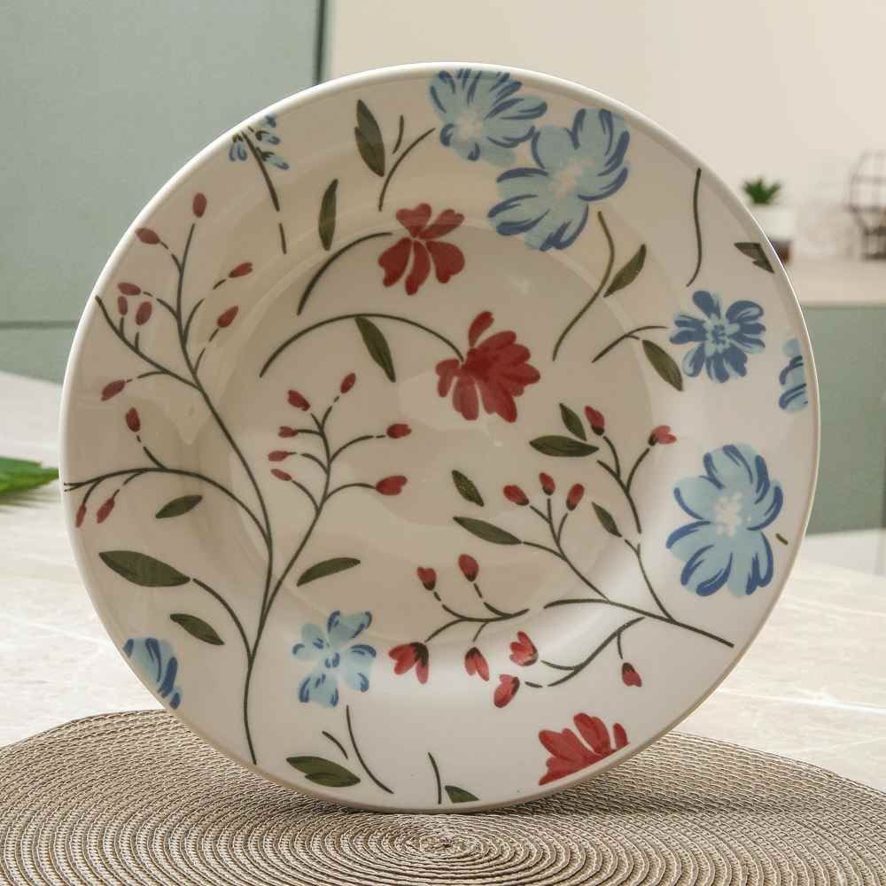 Prato Raso Mary Biona By Havan Casa 26Cm - Cerâmica Floral 
