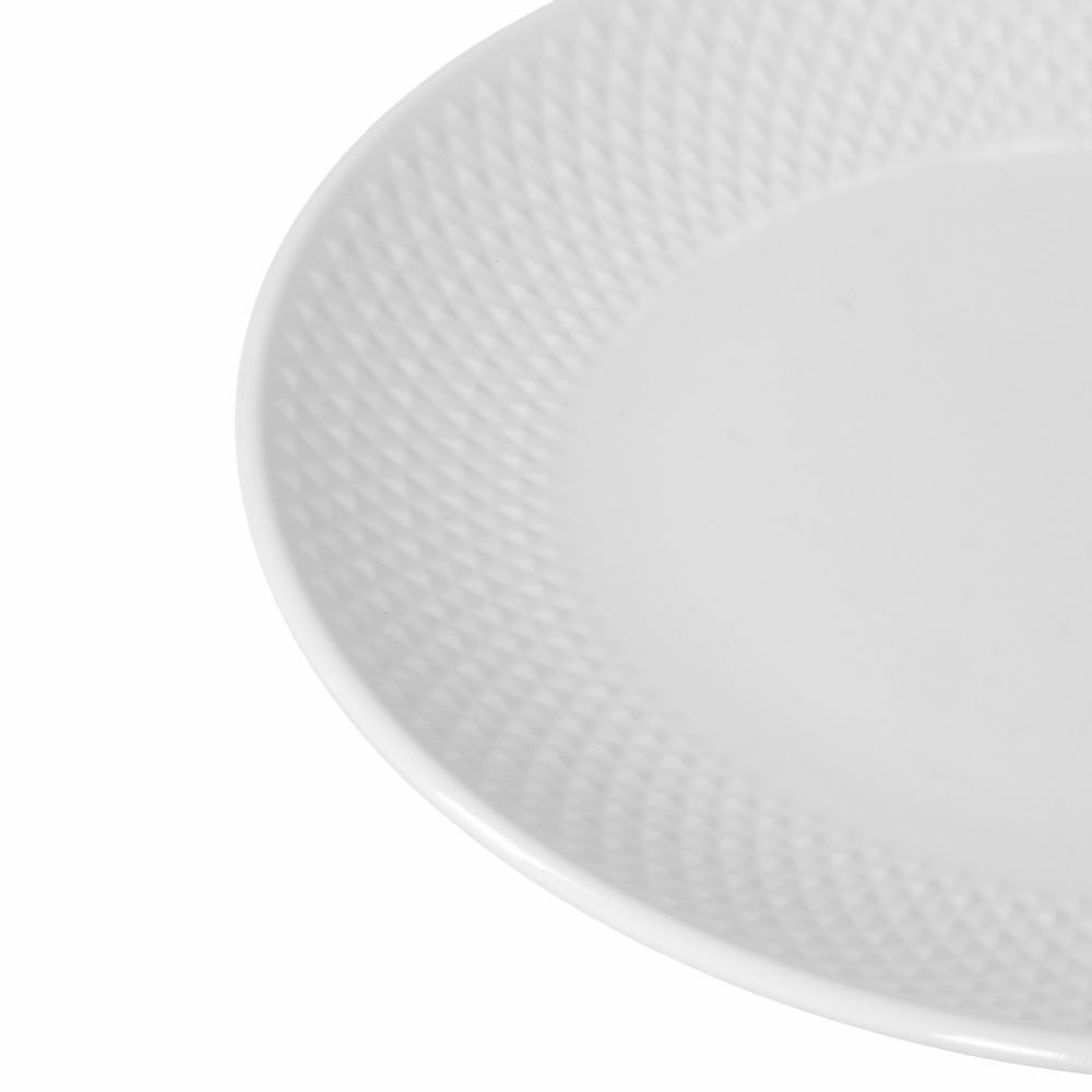 Prato Raso Melamina Diamond Havan Casa 28Cm - Branco