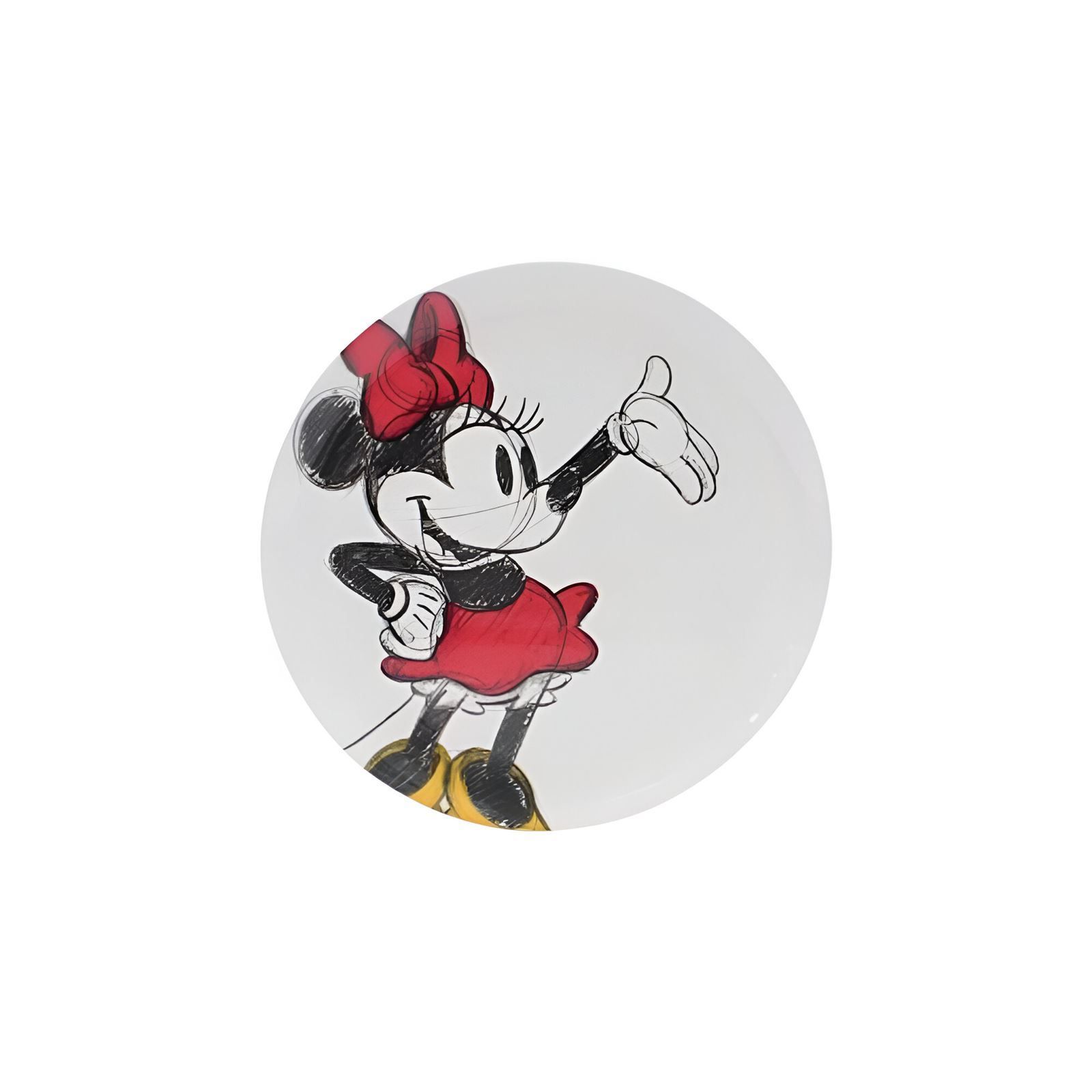 Prato Raso Melamina Disney 20,2Cm - Minnie