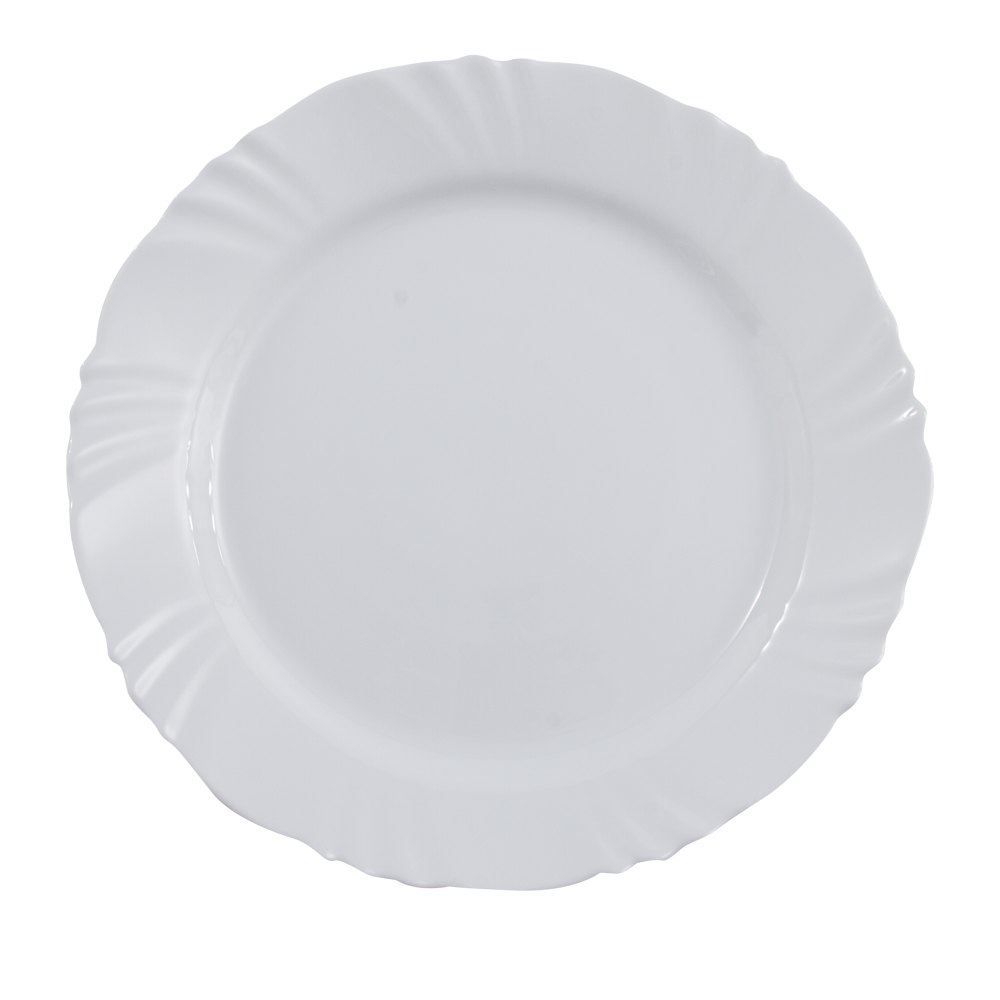Prato Raso Opaline Pétala Nadir 25,5Cm - Branco