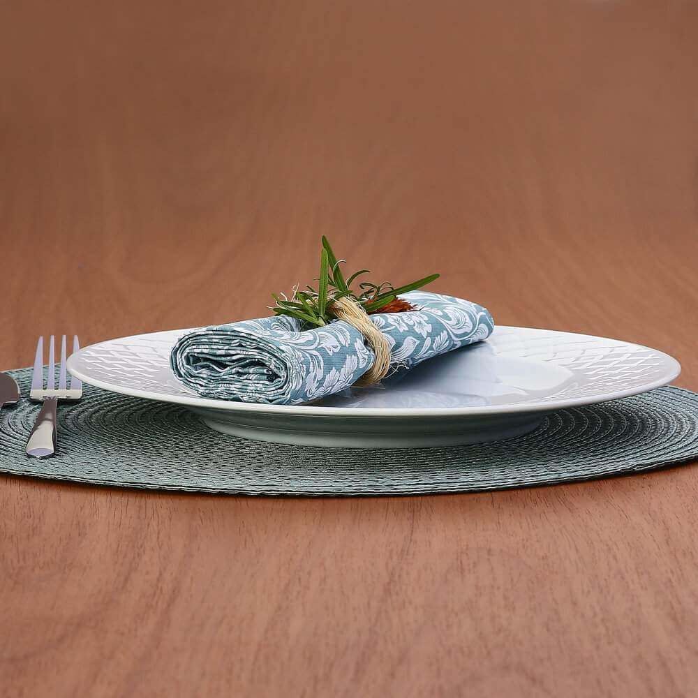 Prato Raso Porcelana Ingrid Tramontina 27Cm - Branco