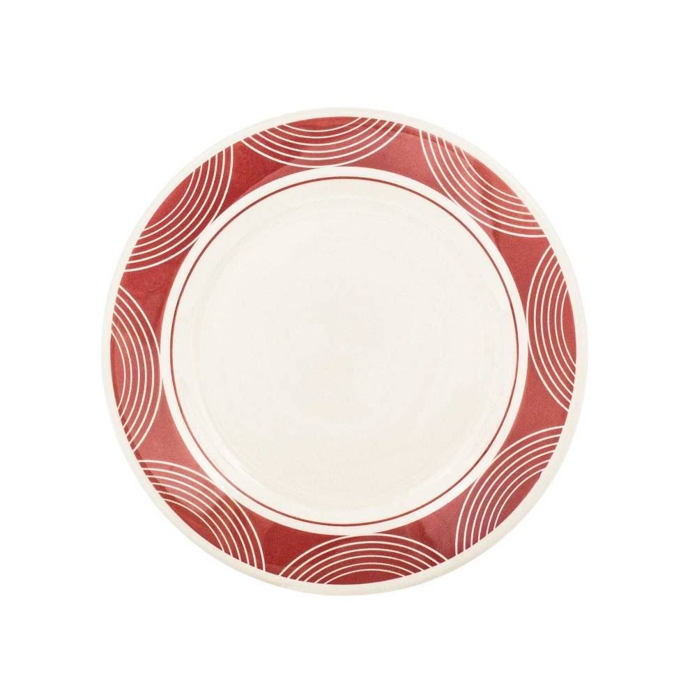 Prato Sobremesa Donna Arcos 18Cm Biona - Vermelho