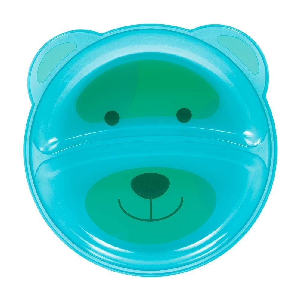 Prato Ursinho Com Divisoria - Azul