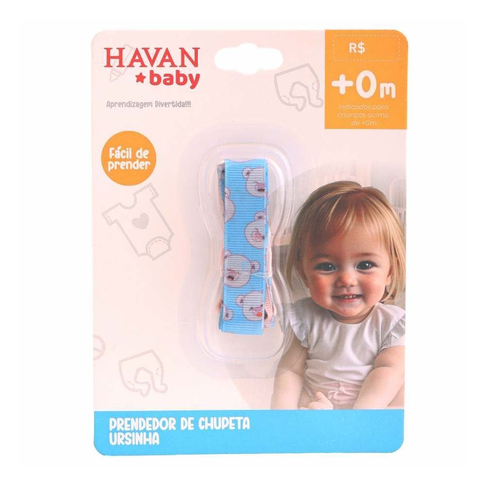 Prendedor De Chupeta Havan Baby - Ursa