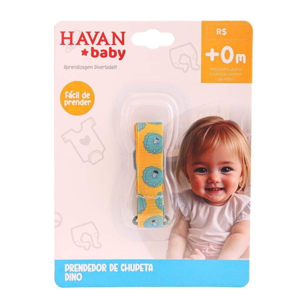 Prendedor De Chupeta Havan Baby - Dino
