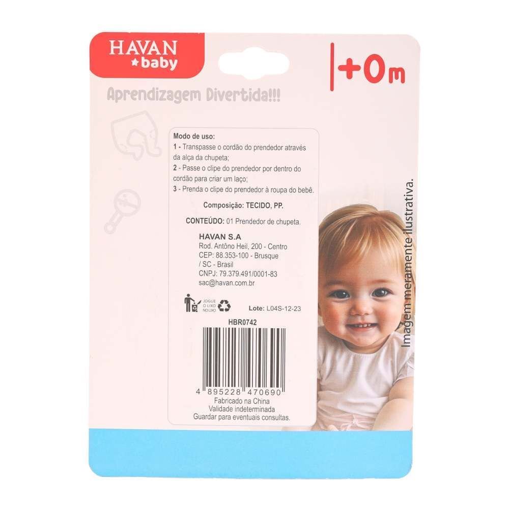 Prendedor De Chupeta Havan Baby - Dino