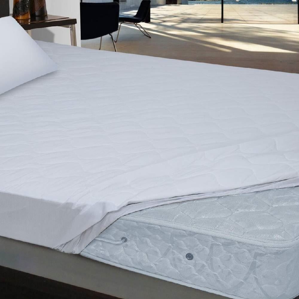 Protetor Colchão King Com Elástico - Branco