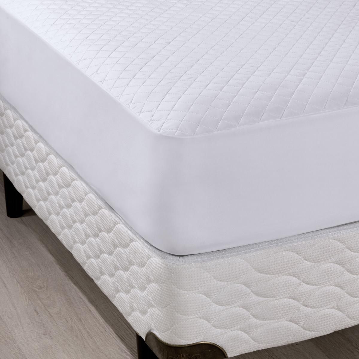 Protetor De Colchão Queen Com Elástico Slip Solecasa - Branco