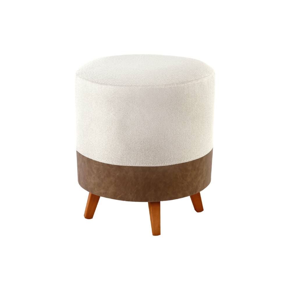 Puff Decorativo Barcelona Havan Casa - Marfim