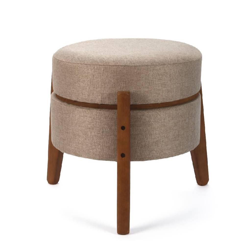 Puff Multiuso Jakarta 39X41 cm Havan Casa - Taupe