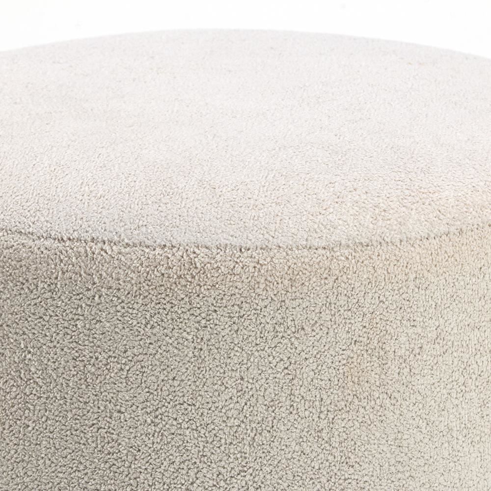 Puff Redondo Tecido Boucle Havan Casa - Natural