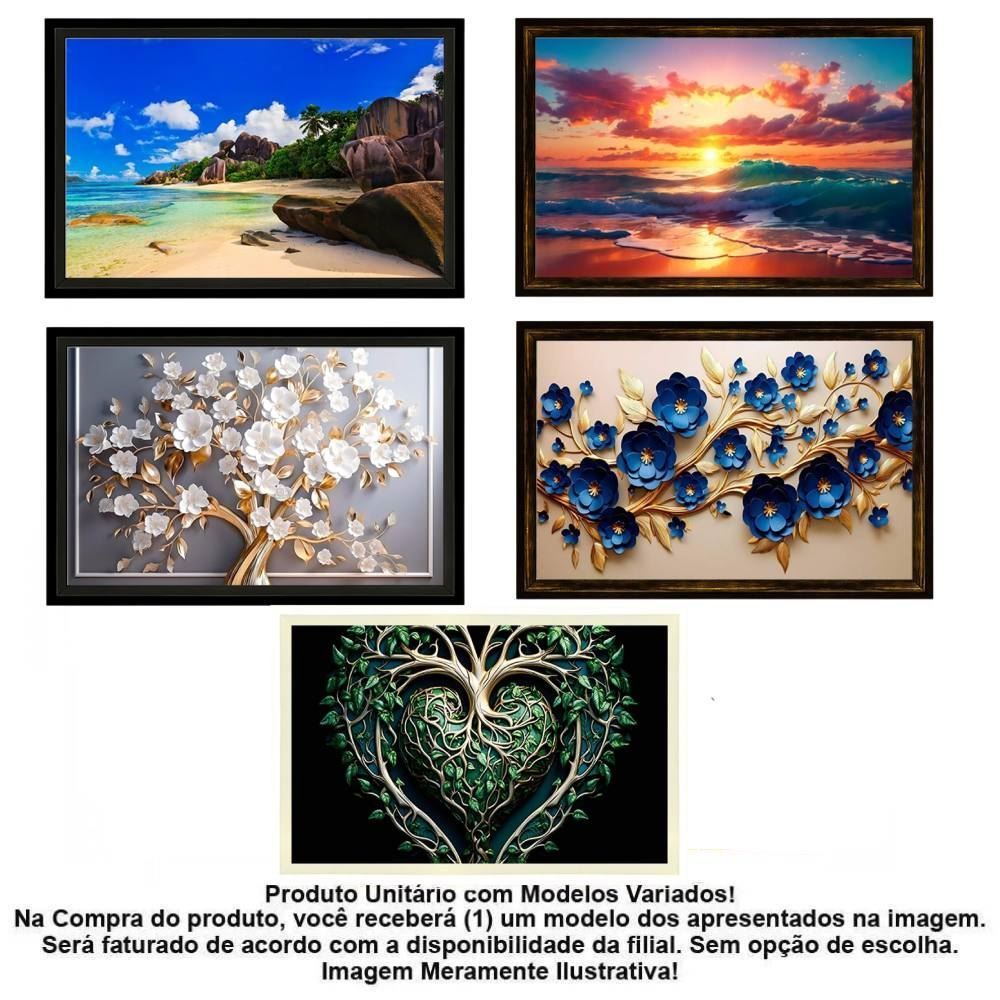 Quadro Decorativo 40X60cm Quadros Genaro - Sortido