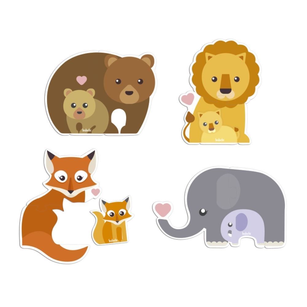 Quebra-Cabeça Baby Animais E Filhotes - Brinquedos Babebi