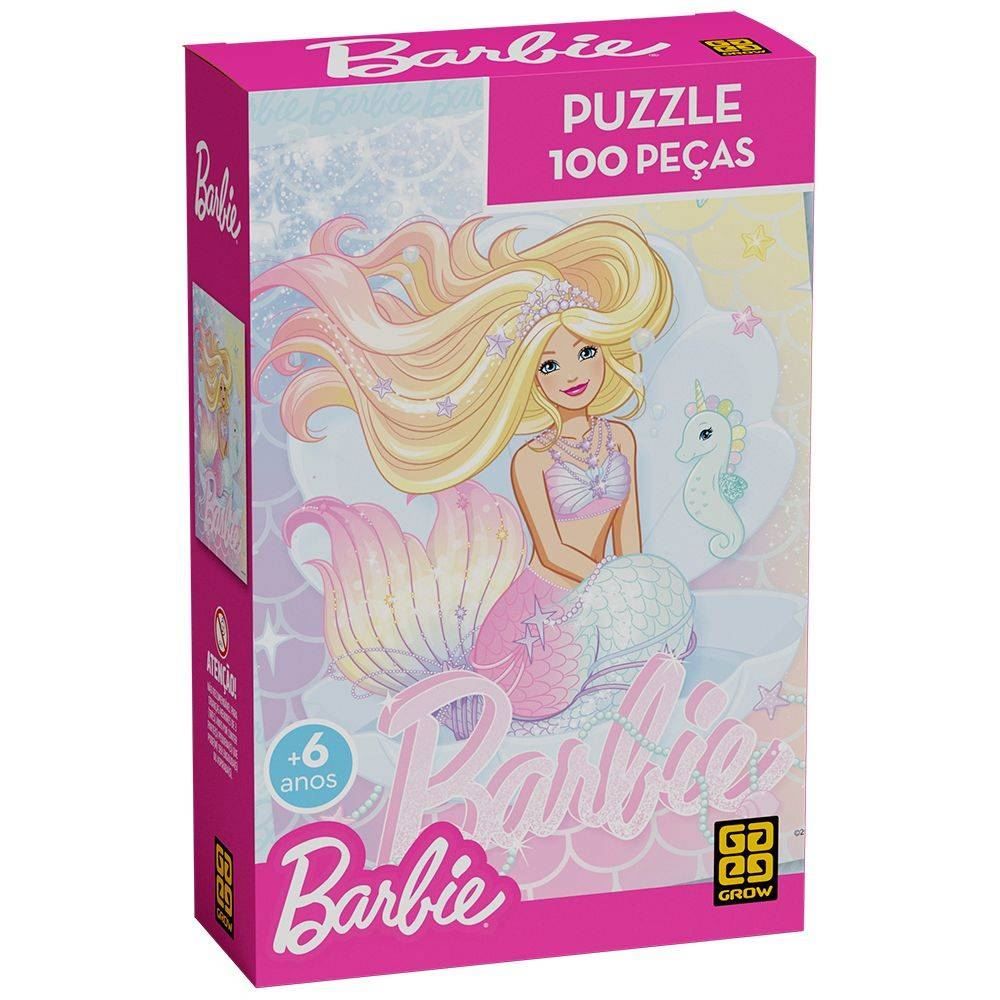 Quebra-Cabeça Barbie Brilhante Grow -  04587 