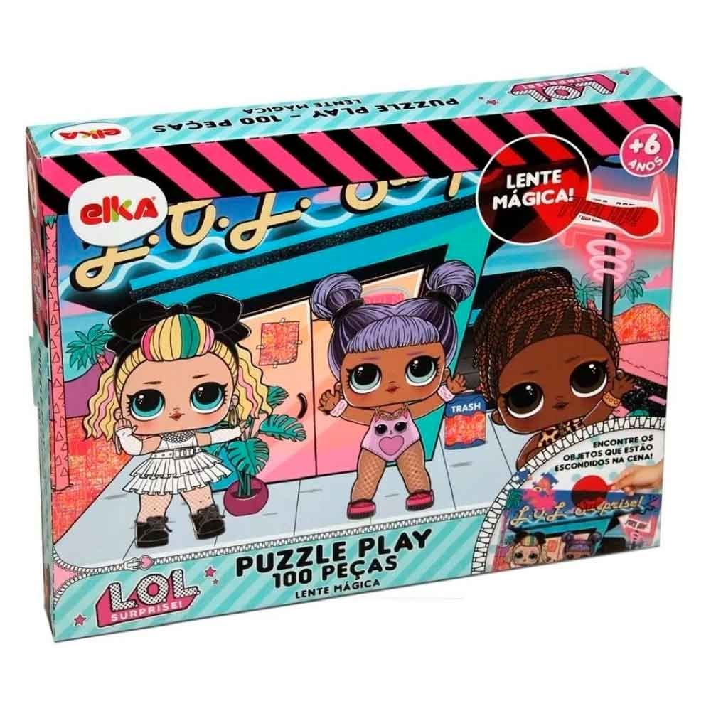 Quebra-Cabeça Lol Com Lente Mágica 100 Peças Elka - 1194