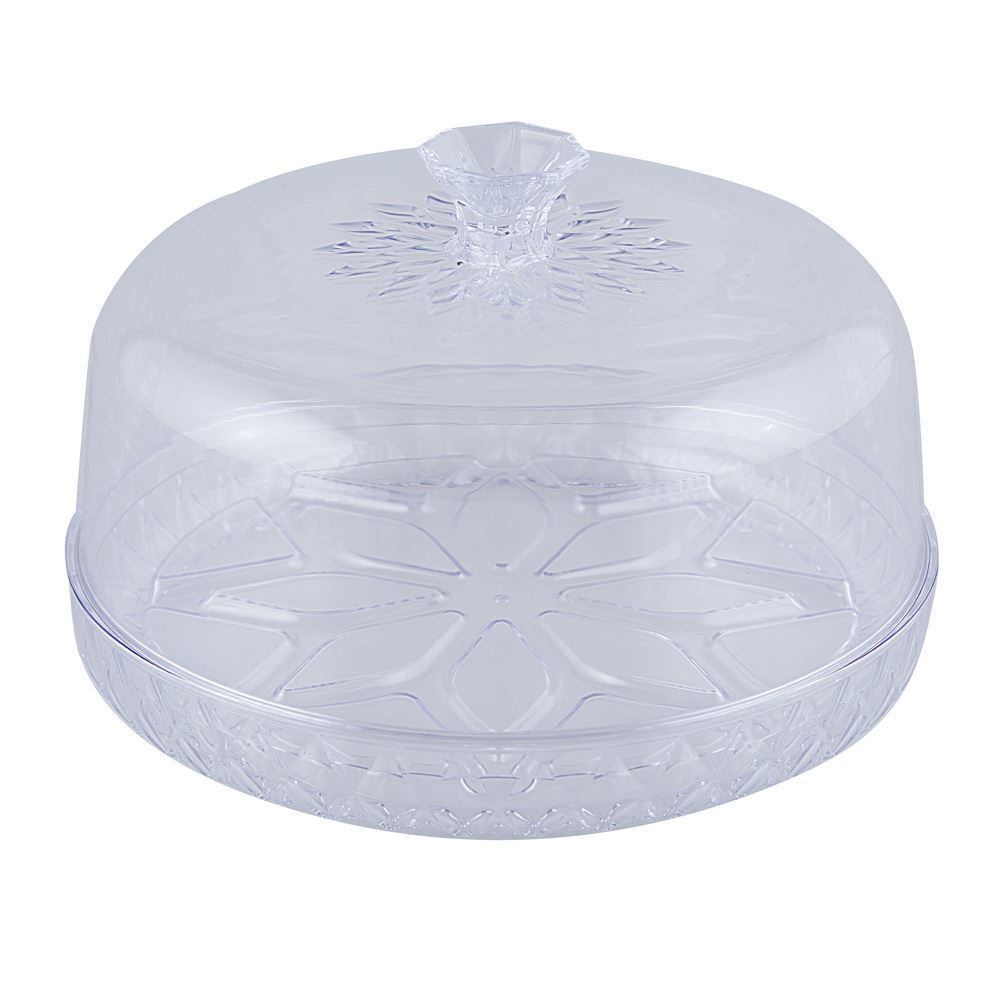 Queijeira Com Tampa Plasútil Glamour 18Cm - Transparente