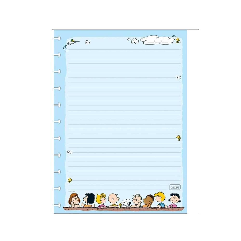 Refil Para Tilidisco Universitário Snoopy 50 Folhas Tilibra - 90g