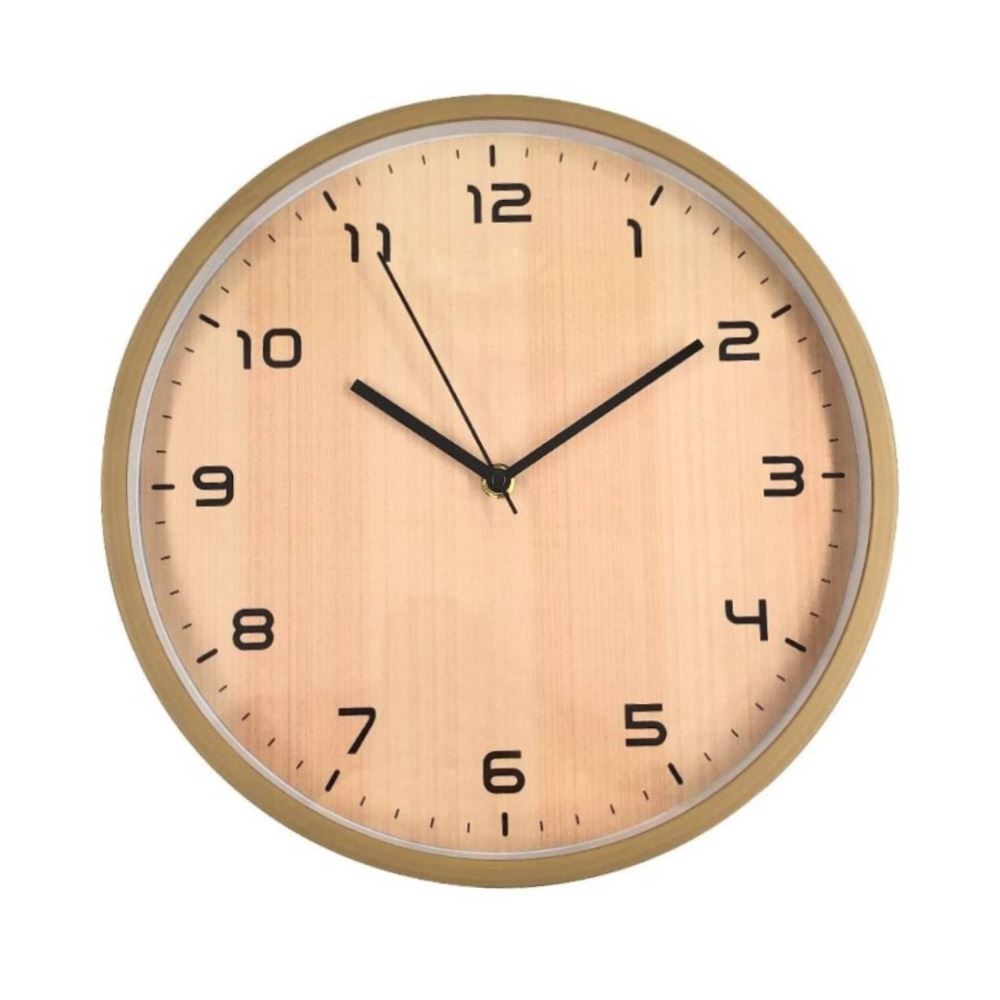 Relógio De Parede Bege Natural Havan Casa - 30cm