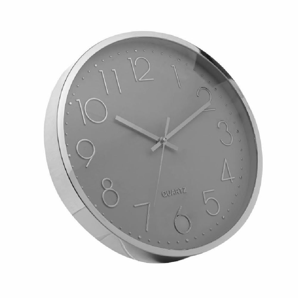 Relógio De Parede Lyor 30,5 Cm - Cinza