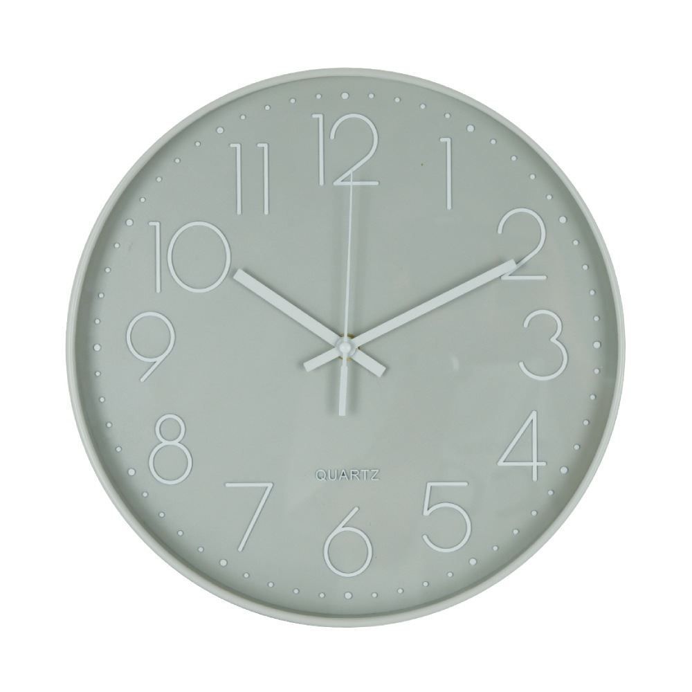 Relógio De Parede Redondo Cinza Havan Casa - 30 Cm