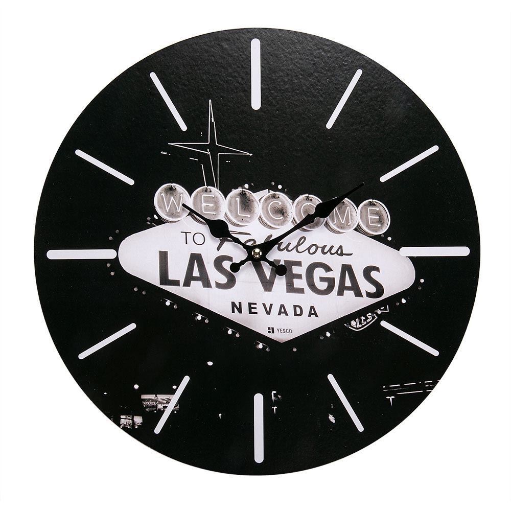 Relógio De Parede Yaris Cities 33,8Cm - Las Vegas