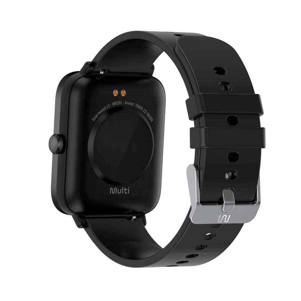 Relógio Smartwatch Multilaser Tela 1,83 Polegadas Proteção Ip67 L2 - Preto