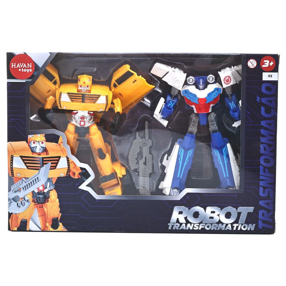 Robô Transformador Camaro e Caminhão Havan Toys - HBR0370