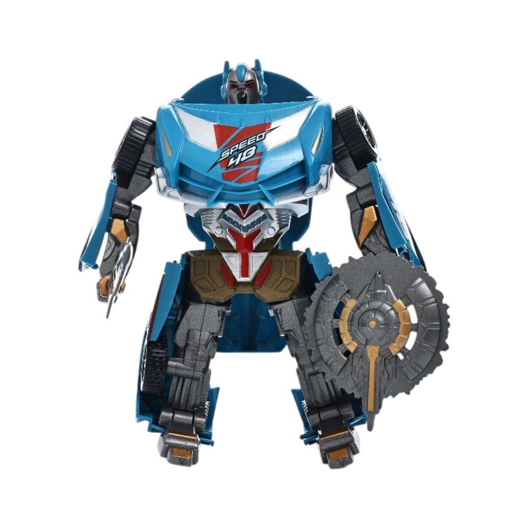 Robô Transformador Pequeno Azul Havan Toys - HBR0365