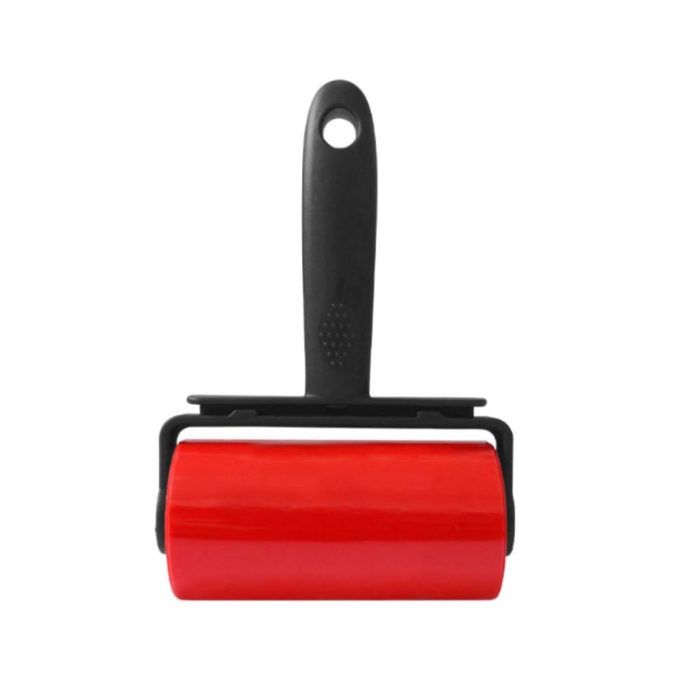 Rolo Adesivo Lavavel Para Remoção De Pelos Powermaid 12Cm - Vermelho e Preto