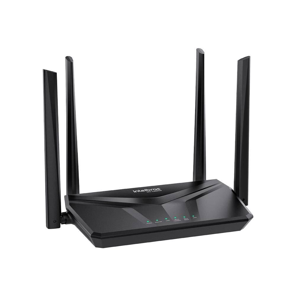 Roteador Gigabit Dual Band Wi-Fi 5 Intelbras W5-1200Gs - Preto