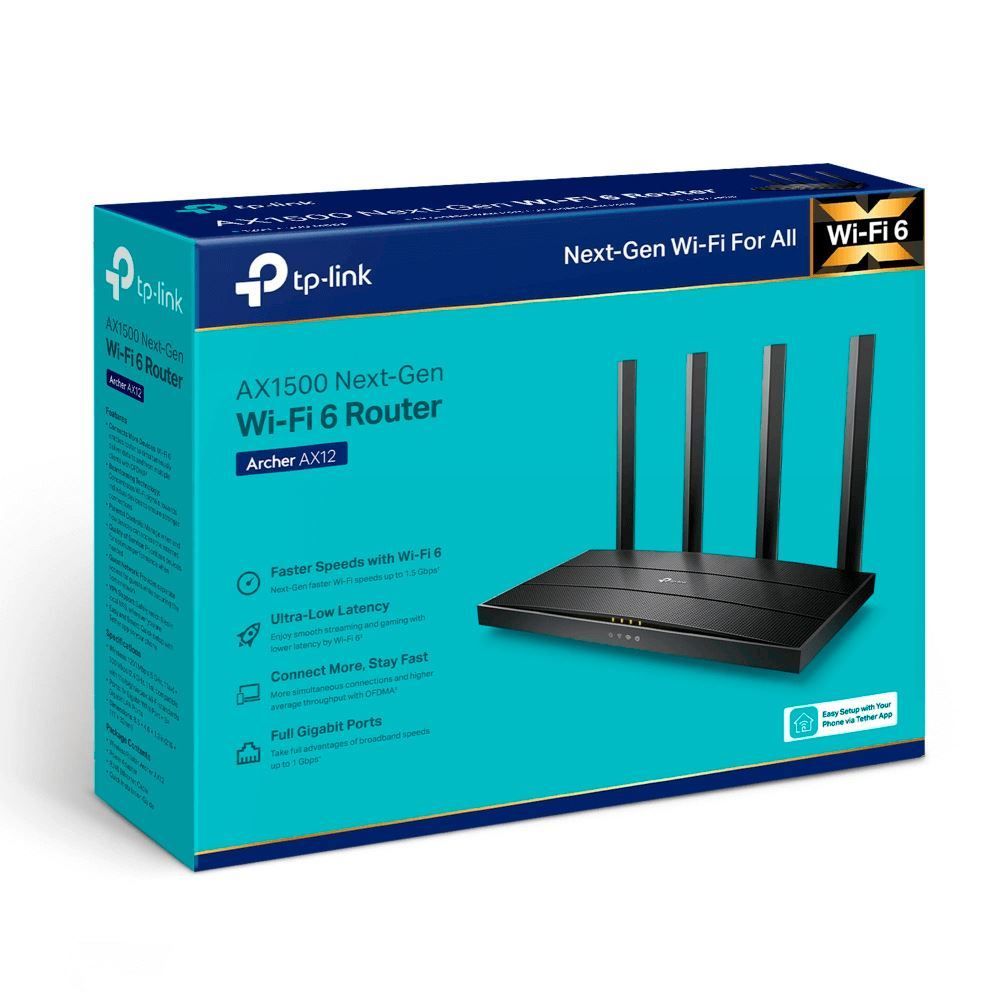 Roteador Wifi 6 Dual Band 2.4/5 Ghz Tp Link  Archer Ax1500 - Bivolt