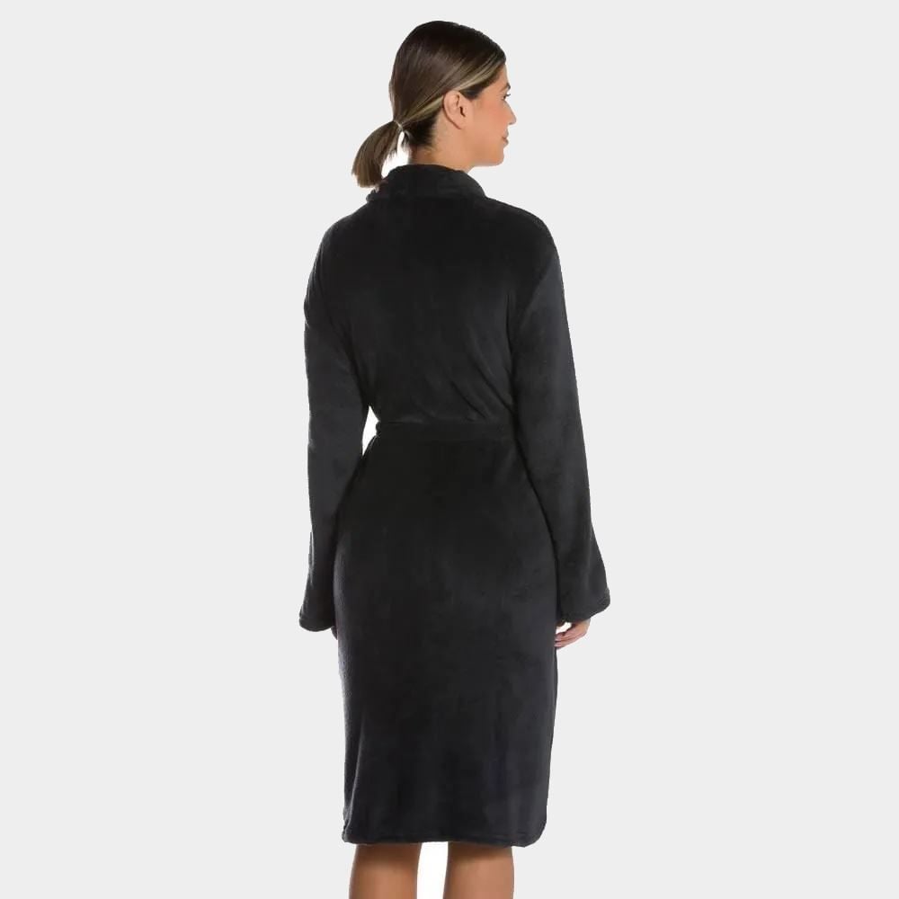 Roupão Adulto M Microfibra Paris Havan Casa - Carbono