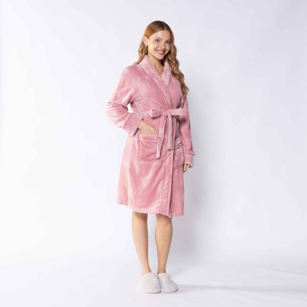 Roupão Adulto P Requinte Havan Casa - Rosa 