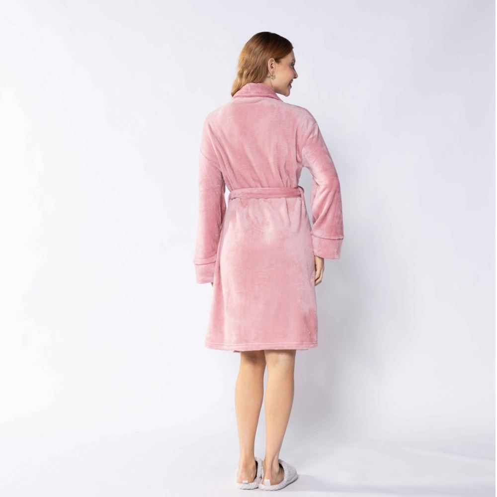 Roupão Adulto P Requinte Havan Casa - Rosa 