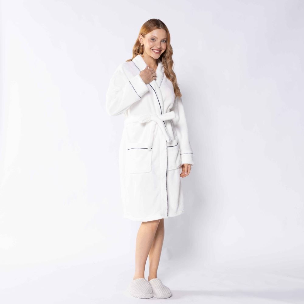 Roupão Adulto P Requinte Havan Casa - Off White