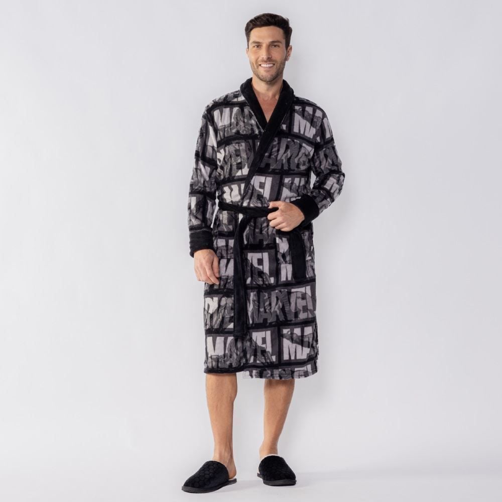 Roupão Adulto Unissex Disney Microfibra M - Marvel