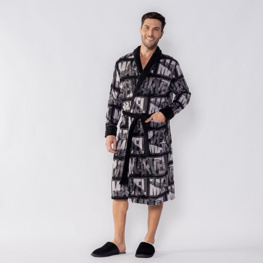 Roupão Adulto Unissex Disney Microfibra P - Marvel