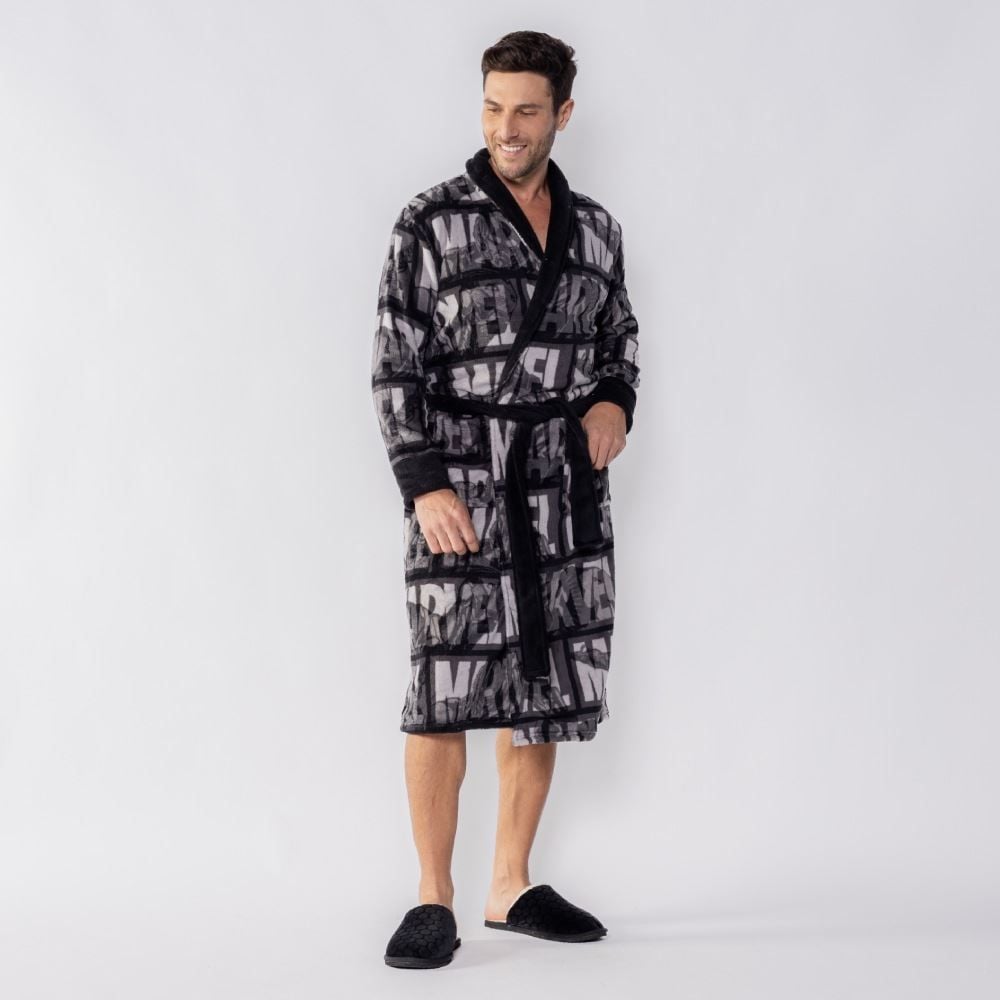 Roupão Adulto Unissex Disney Microfibra P - Marvel