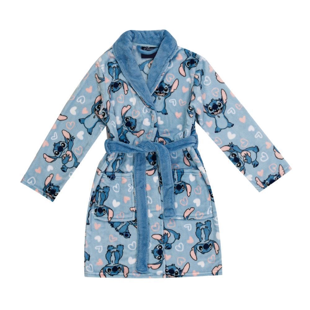 Roupão Infantil M Microfibra Disney - Stitch